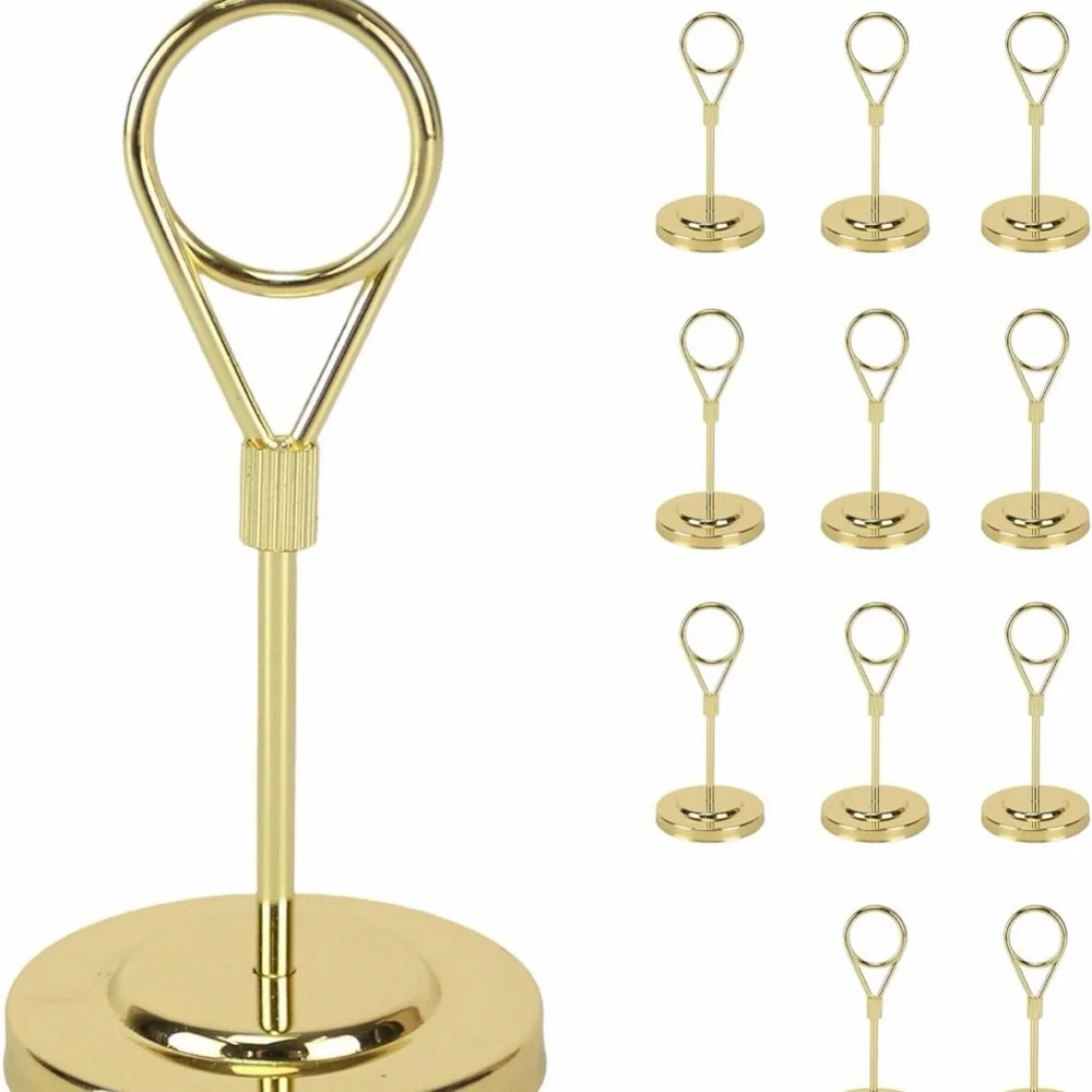 Gold Place Card Holders for Parties - 24 Pack
